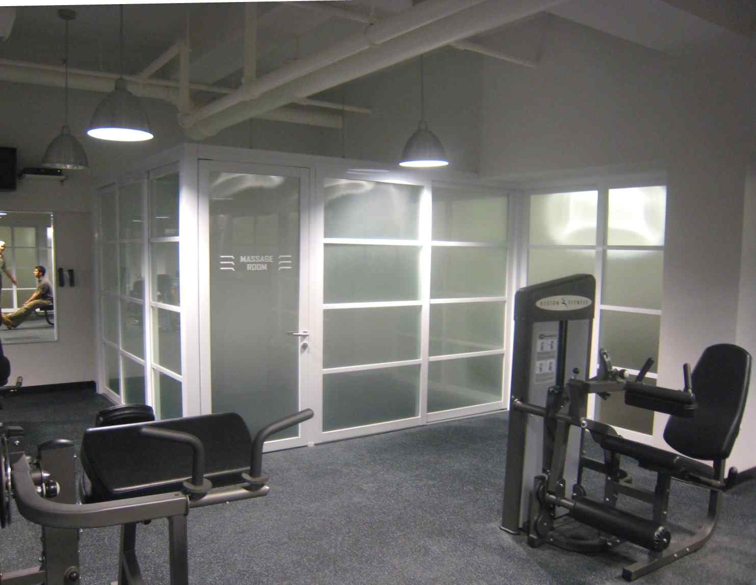 4 privacy partitions Gym 1