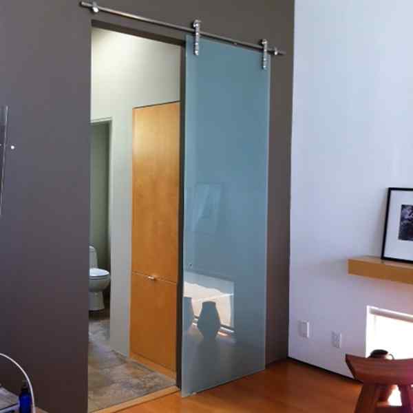 Interior Modern Glass Barn Doors | The Sliding Door Company