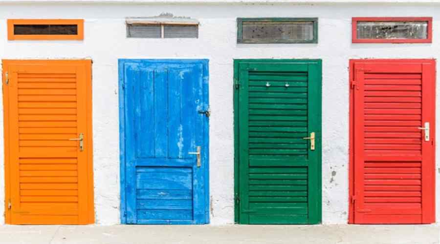 colored doors