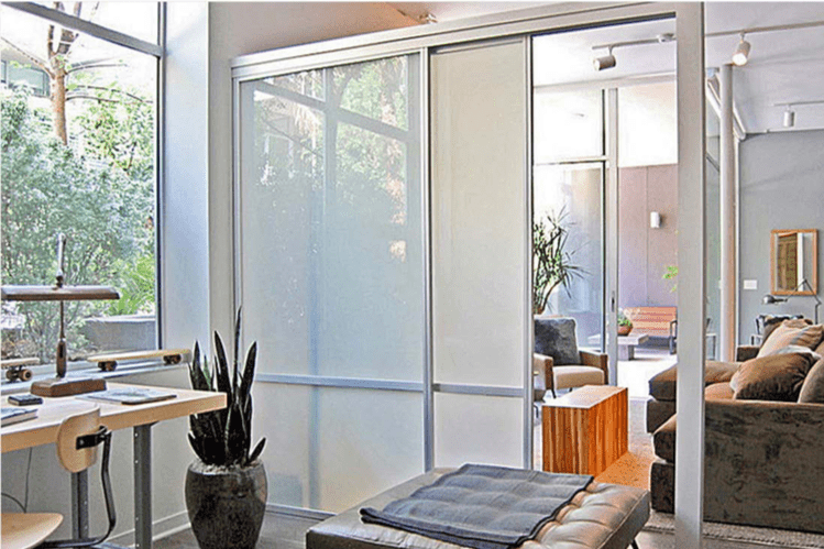 Interior Glass Doors Allows Natural, Light Sliding Doors