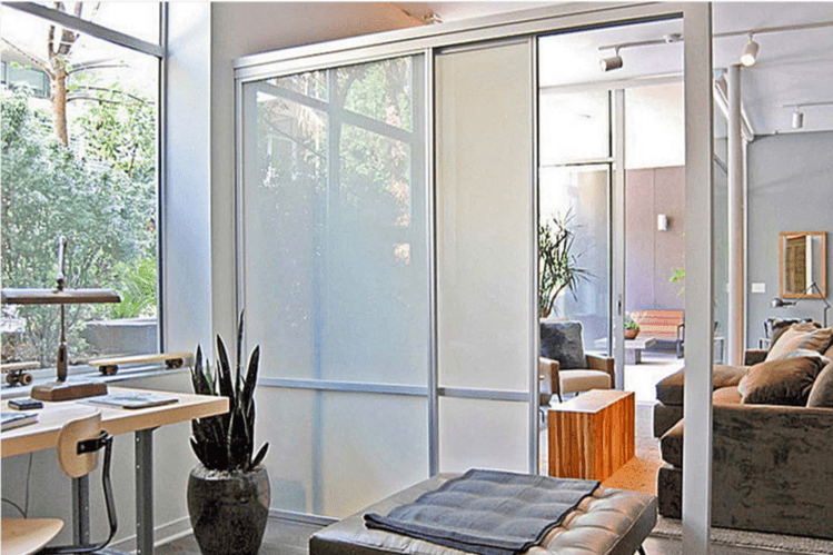 Sliding door room divider