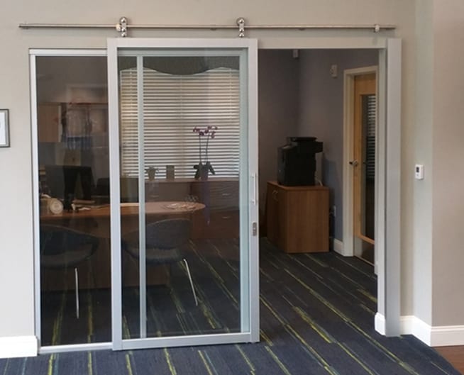 Interior Modern Glass Barn Doors The Sliding Door Company Interior Modern Glass Barn Doors The, 6 Foot Wide Sliding Barn Door