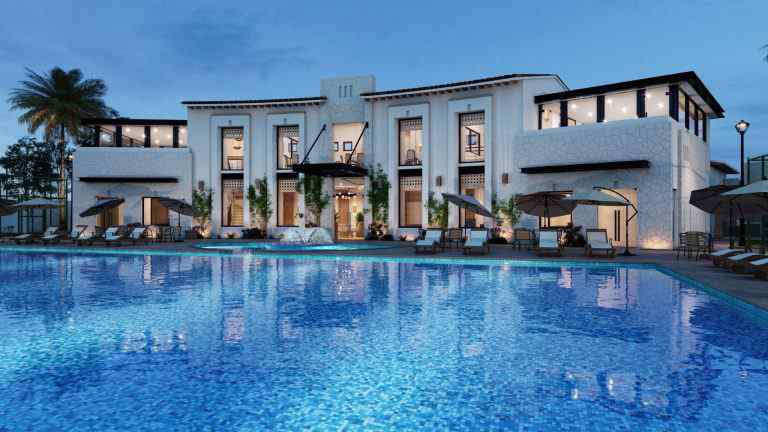 Hotel outdoor pool