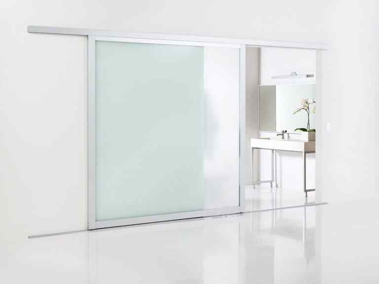 Sliding glass door room divider