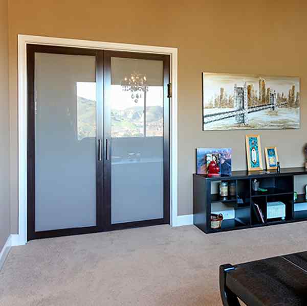 double swing french doors wenge frame residential