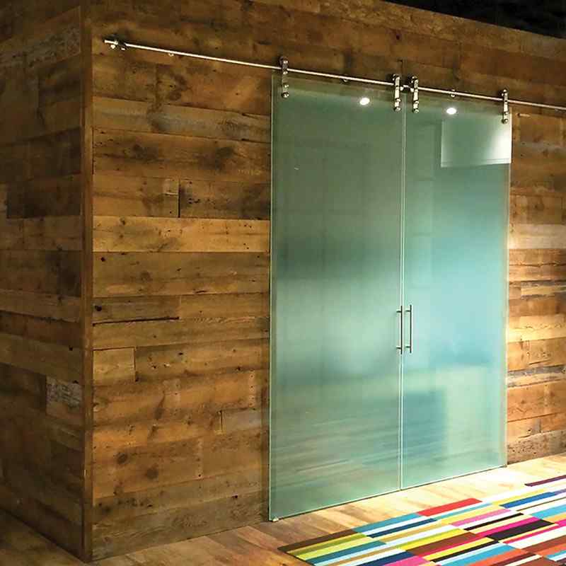 Interior Modern Glass Barn Doors The Sliding Door Company
