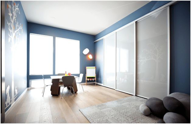 interior design space sliding door