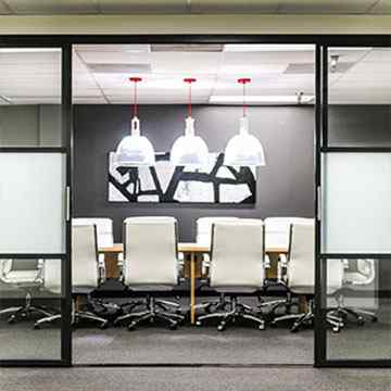 meeting room sliding door divider